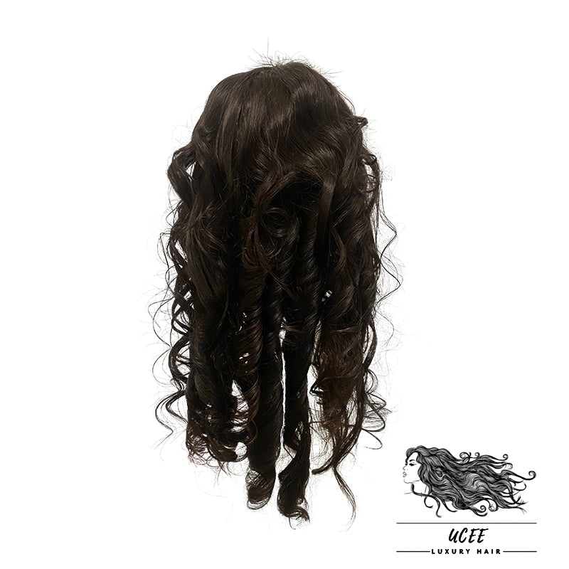 PRE PLUCKED ONE DONOR HAIR 20 INCHES BOBY LOSE WAVE TRANSPARENT FRONTAL 13*4