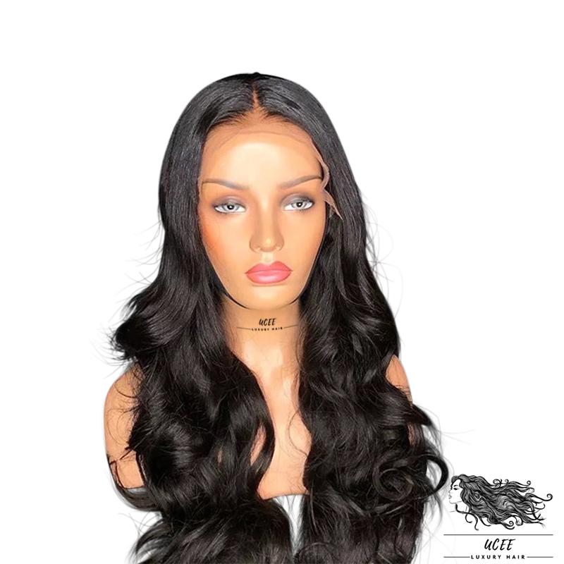 PRE PLUCKED ONE DONOR HAIR 26 INCHES BOBY WAVE TRANSPARENT FRONTAL 13*4