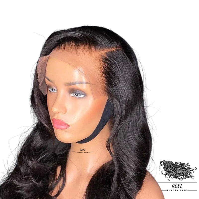 PRE PLUCKED ONE DONOR HAIR 26 INCHES BOBY WAVE TRANSPARENT FRONTAL 13*4