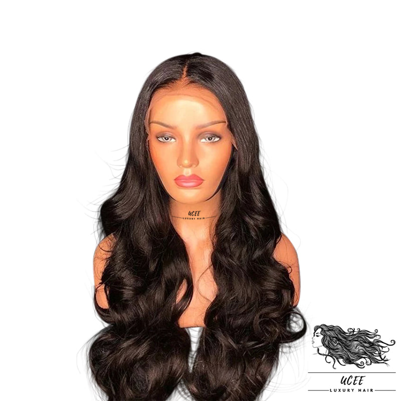 PRE PLUCKED ONE DONOR HAIR 26 INCHES BOBY WAVE TRANSPARENT FRONTAL 13*4